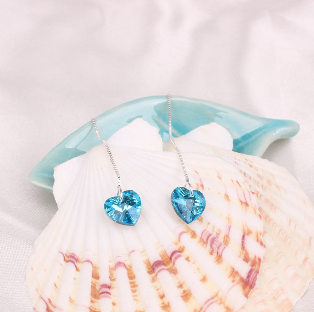 European and American crystal earrings