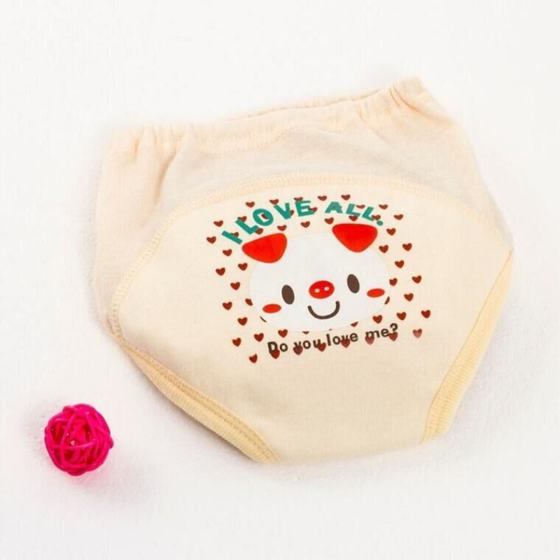 Reusable Nappies Training Pants 4 Layers Baby Shorts Underwear Waterproof Cotton Potty Infant Urinate Pants — view 6
