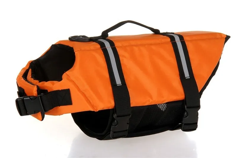 Pet swimwear cute dog life jacket dog swimwear big middle dog safety coat - 04