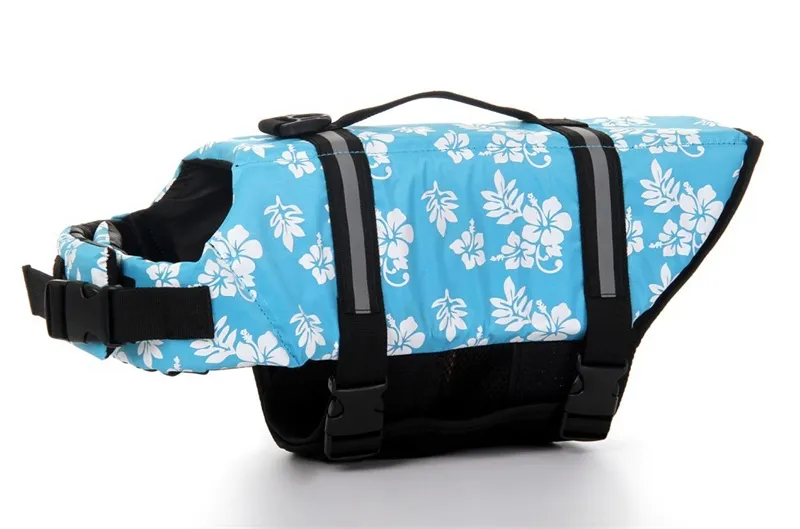 Pet swimwear cute dog life jacket dog swimwear big middle dog safety coat - 07