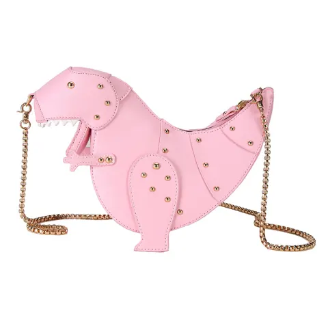 Dusun Rivet Personality Dinosaur Design Fashion Leather Cross Body