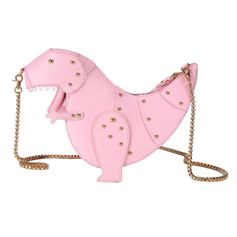 Dusun Rivet Personality Dinosaur Design Fashion Leather Cross Body