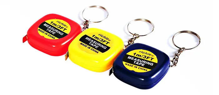 1M Mini Measuring Tape with Key Buckle Portable Random
