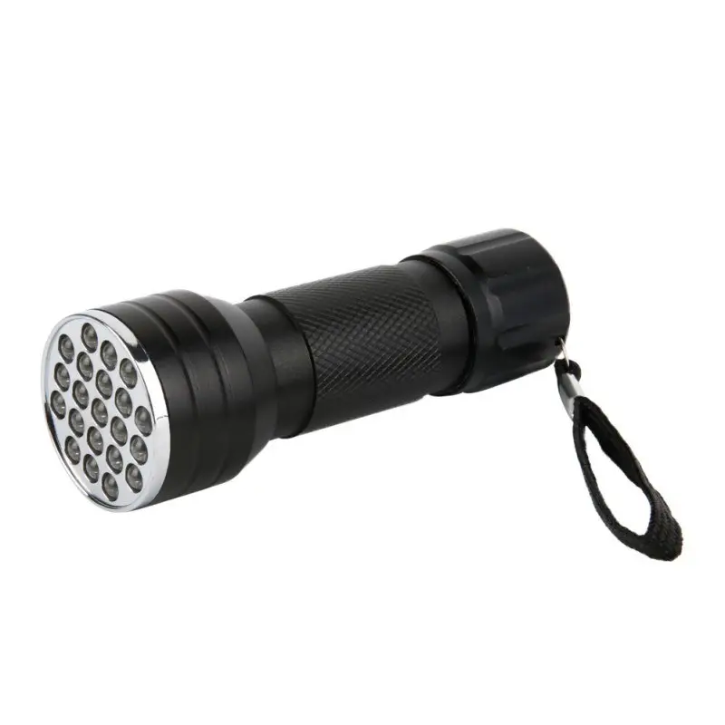 21LED Aluminum Alloy Ultraviolet Flashlight Scorpion Lamp UV Multi-function