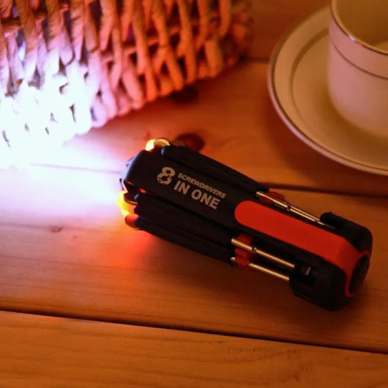 8 in 1 Multifunctional Screwdriver Set with LED Light – image 4