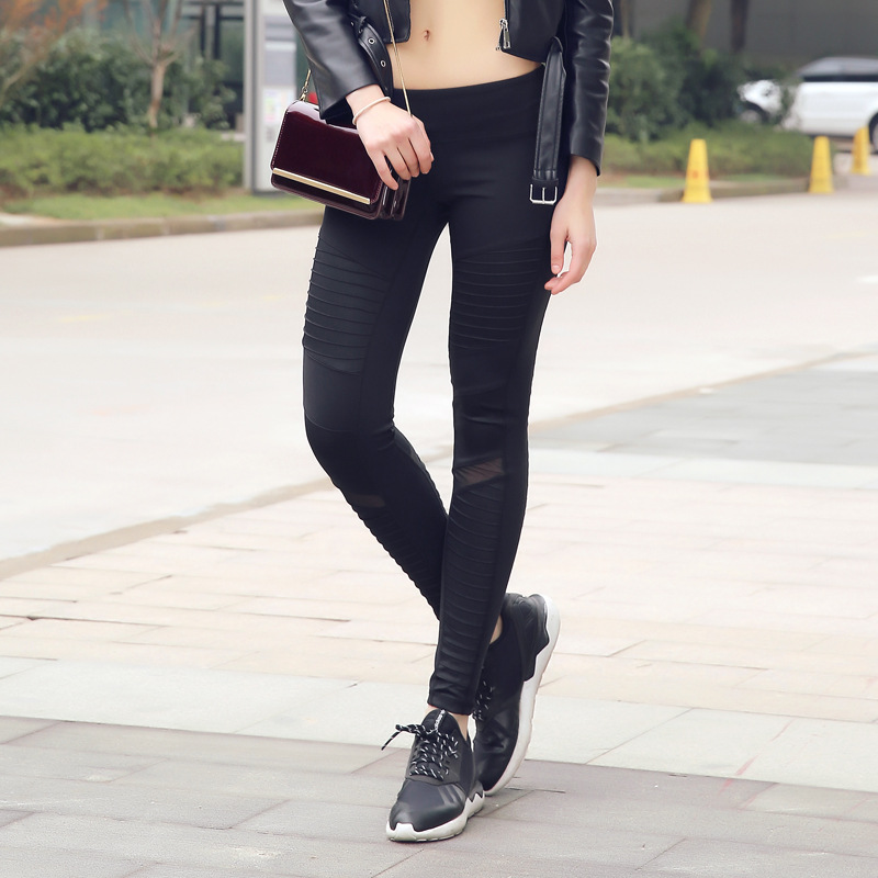 European and American tide locomotive fitness trousers High-elastic quick-drying tight-fitting pants sexy sports leggings