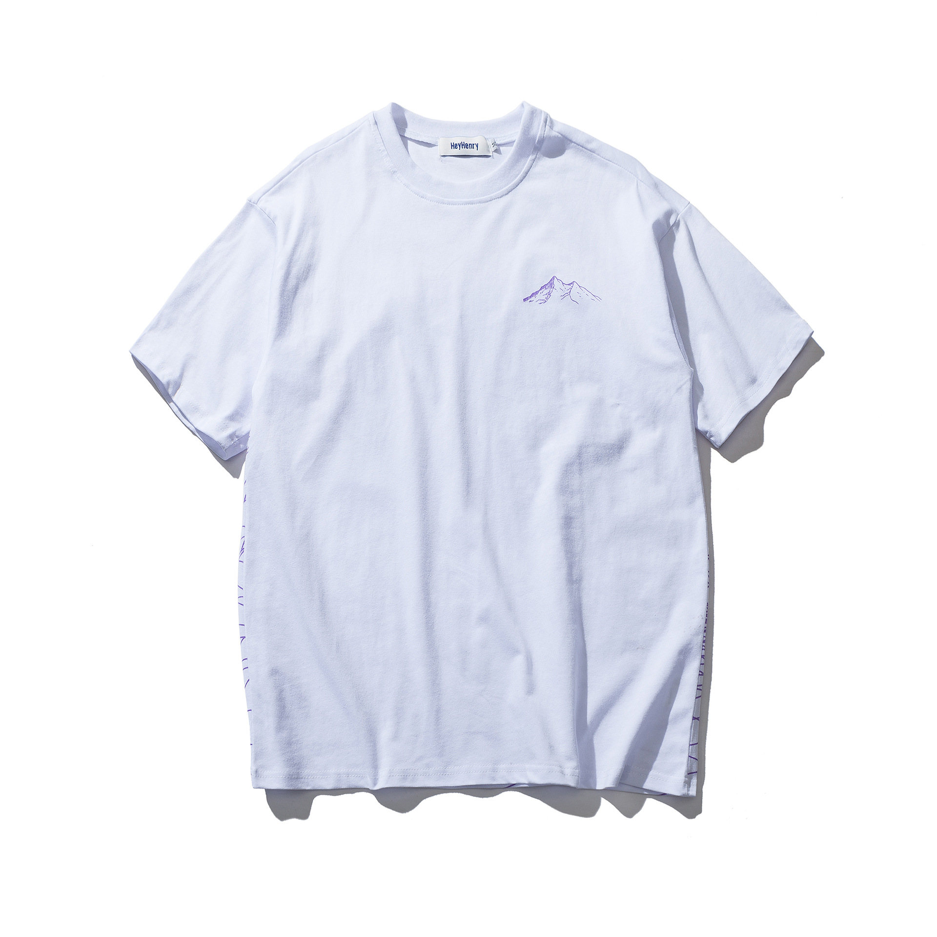 Street simple line mountain T-shirt