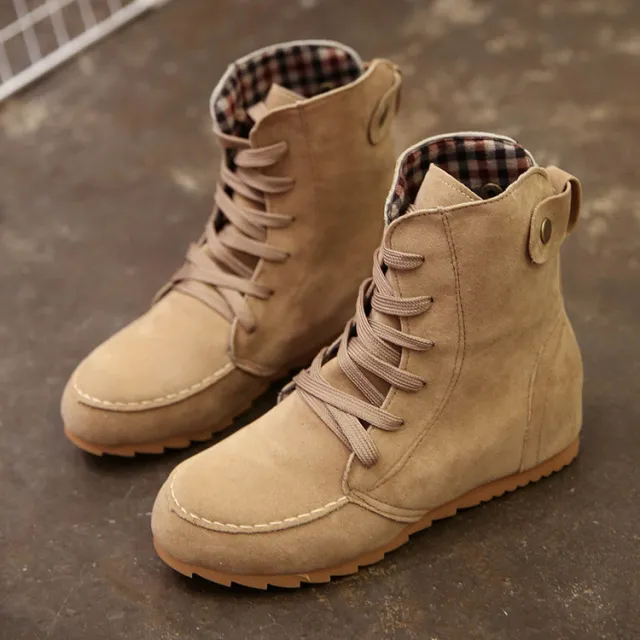 ANKLE BOOTS Khaki - Shop at LoveMi