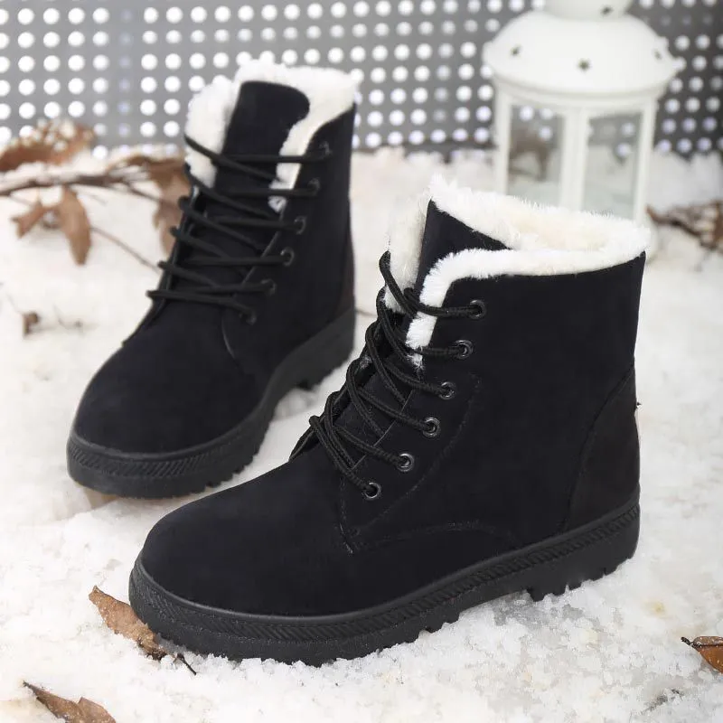 WARM SNOW BOOTS - Black