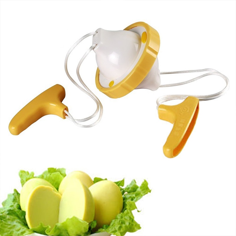 Egg Scrambler Hand Powered Egg Shaker Scrambles Eggs Without Breaking the Shel Egg tool Yellow - Shop at LoveMi
