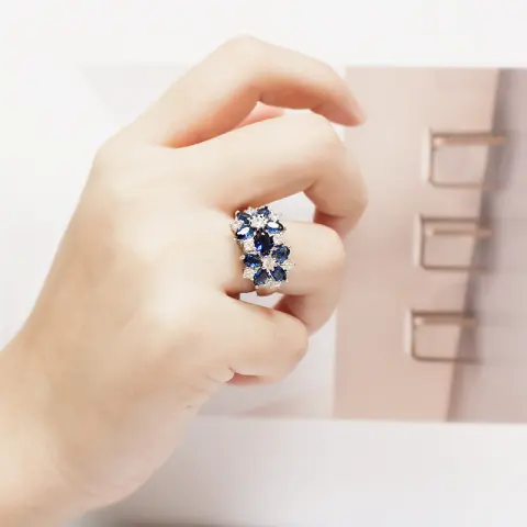 Flower Rings for Women Fashion Jewelry Gift