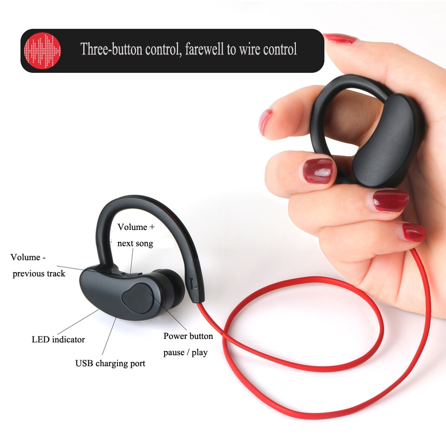 Wireless Bluetooth Headset Hanging Ear - Image 3
