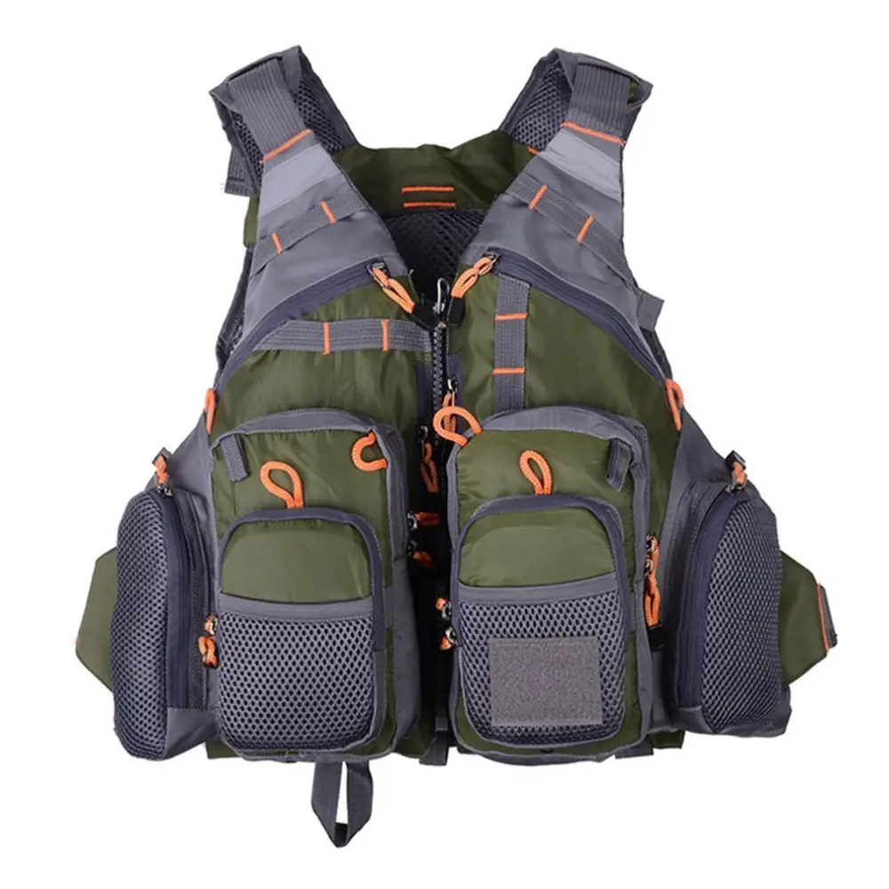 Outdoor Swimming Life Safety Sport Fishing Vest Men Breathable