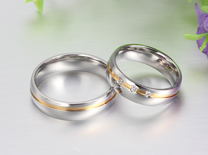 Meaeguet Silber Farbe Romantische Lover Hochzeit Ringe AAA CZ Paar Edelstahl Fingerringe