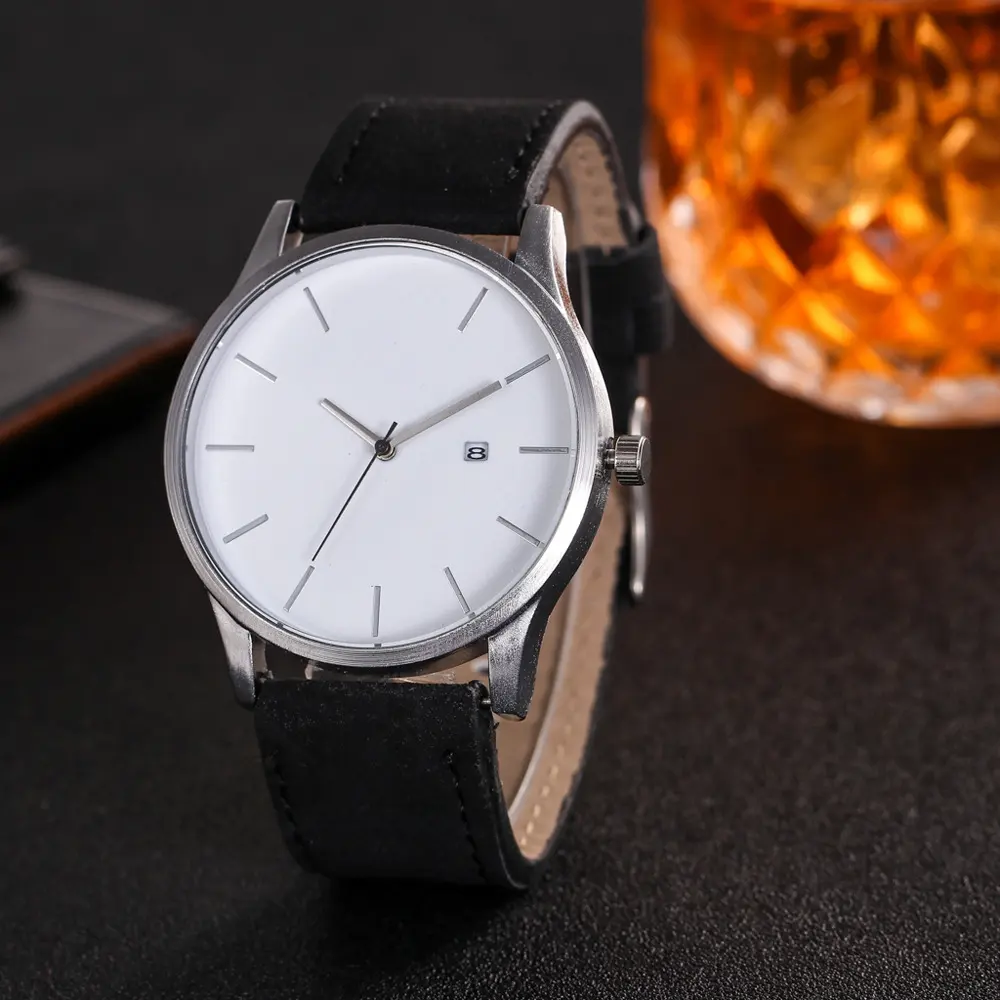 Men Watch Fashion Business Large Dial for Men's Matte