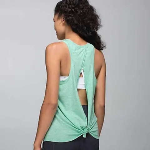 Women Backless Yoga Tank Top Shirts Sleeveless Off Shoulder