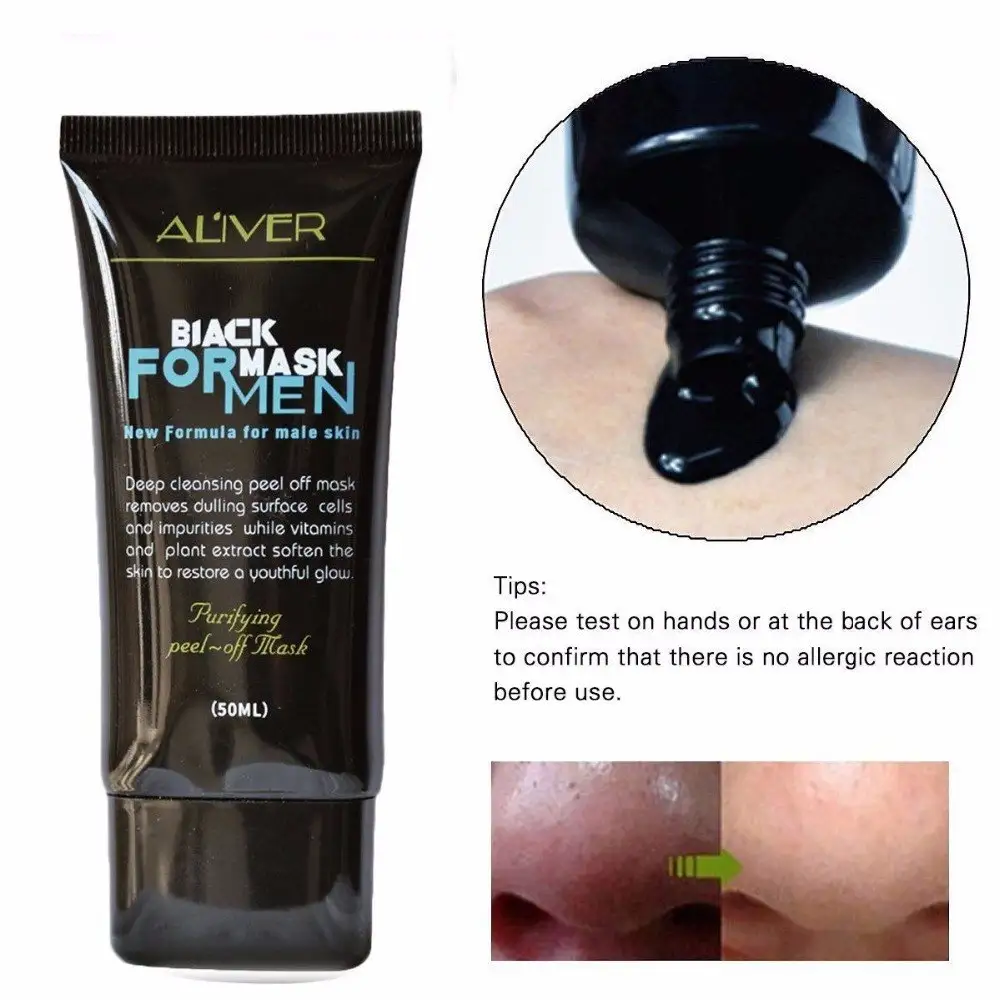 New fashion high quality Men Peel Off Mask Remove Blackhead Facial Cleansing Mask