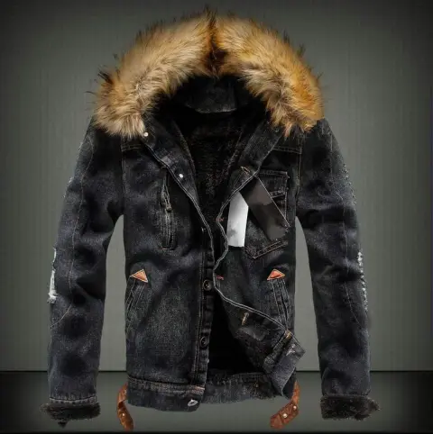 Plus Velvet Thickening Youth Denim Jacket