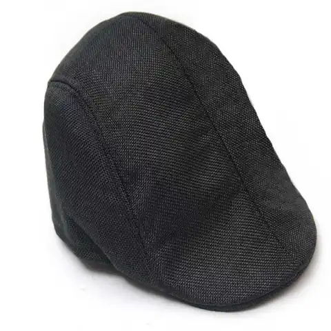 Breathable Linen Cotton Duck Tongue Beret Middle Aged Man