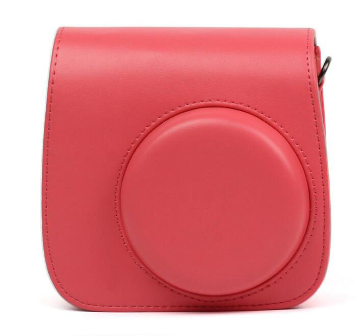 Leather camera bag protect case small pu camera shoulder bag — view 3