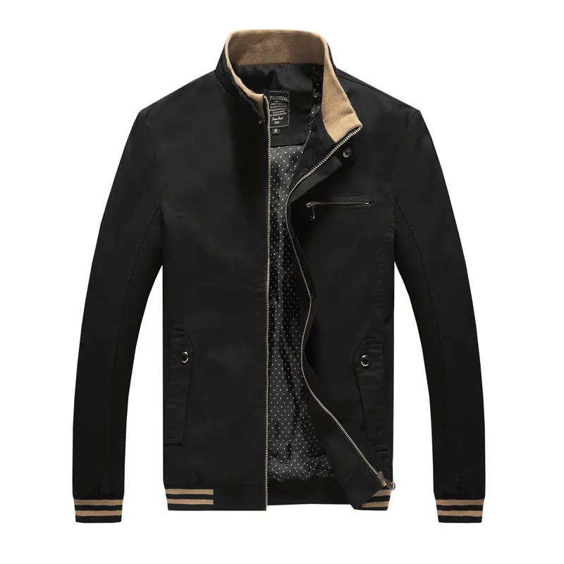 Spring Autumn Men Casual Jacket Coat Men's Fashion Washed