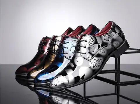 Trends Pointed Men's Leather Shoes Barber Large Size Fashion