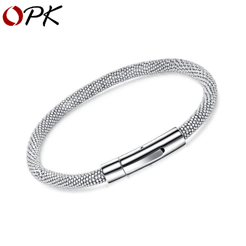Titanium steel mesh personality bracelet creative man bracelet