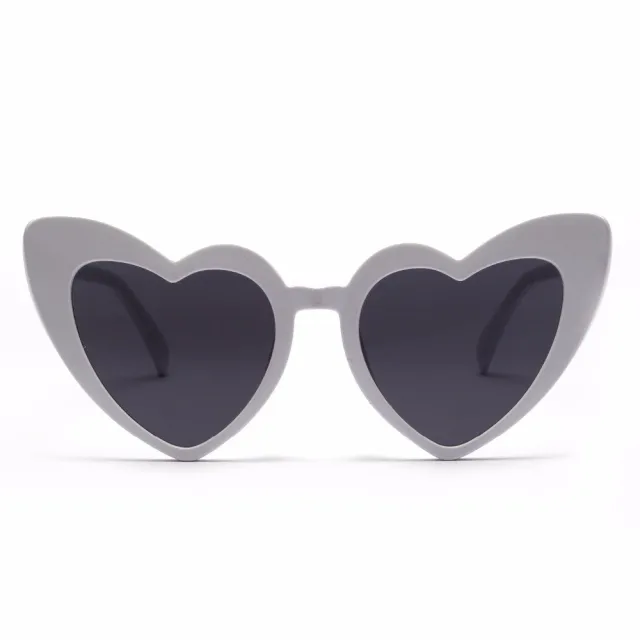 Love Sunglasses Big Heart Sunglasses Europe and America Popular Heart Shape Glasses Porcelain - Shop at LoveMi