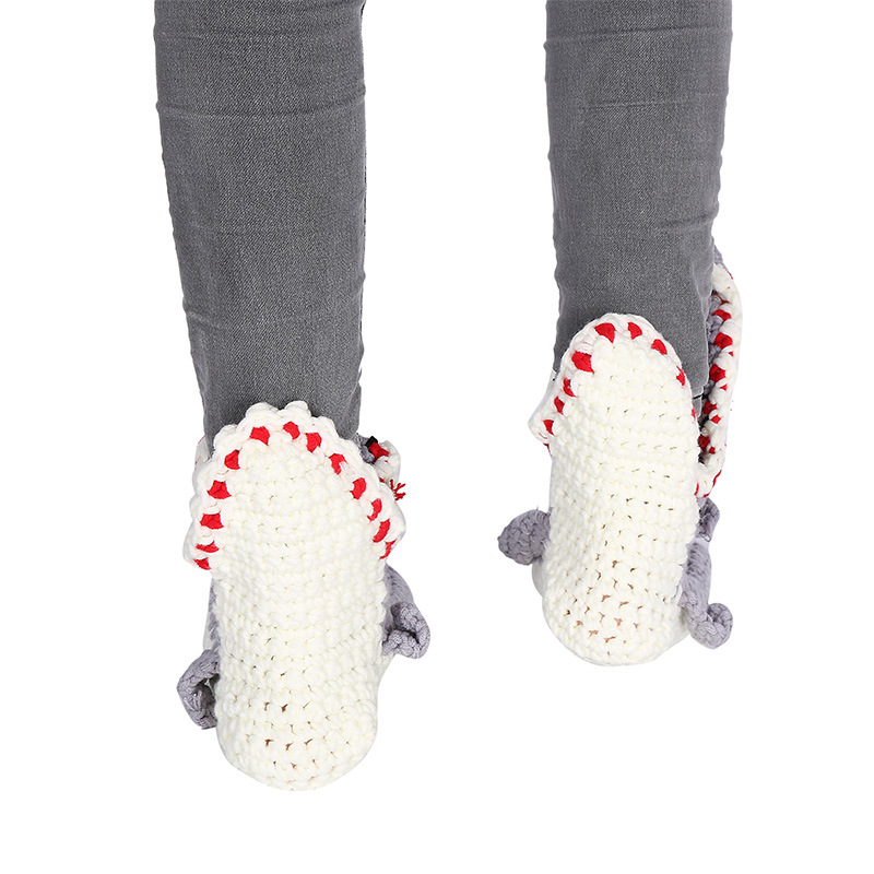 crochet shark socks crocheted