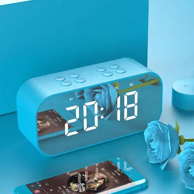 Wireless bluetooth speakers with LED display Clock