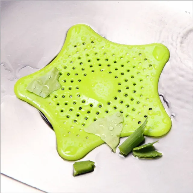 Five pointed Star Kitchen Sink Anti clogging Silicone Floor Drain Green - Shop at LoveMi