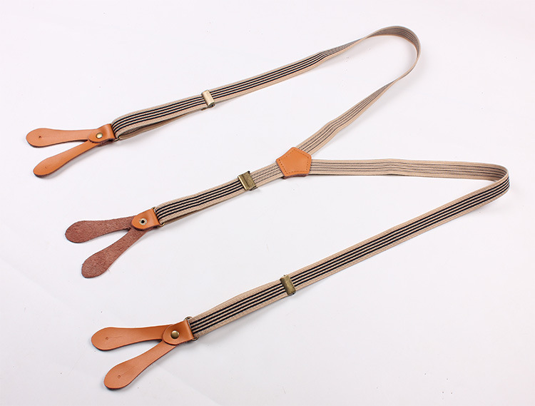 Bib stripe straps straps double shoulder straps men and women elastic elastic suspenders