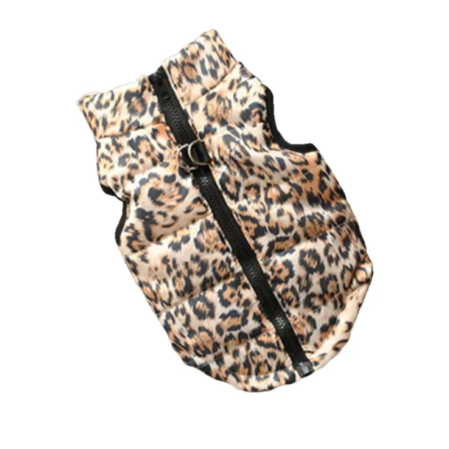 Pet clothing autumn and winter pet puppy jacket vest traction buckle Coffee - Shop at LoveMi