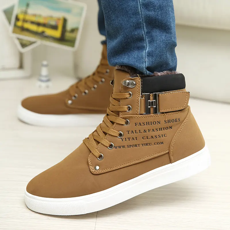 DEKABR Hot Men Shoes Fashion Warm Fur Winter Men