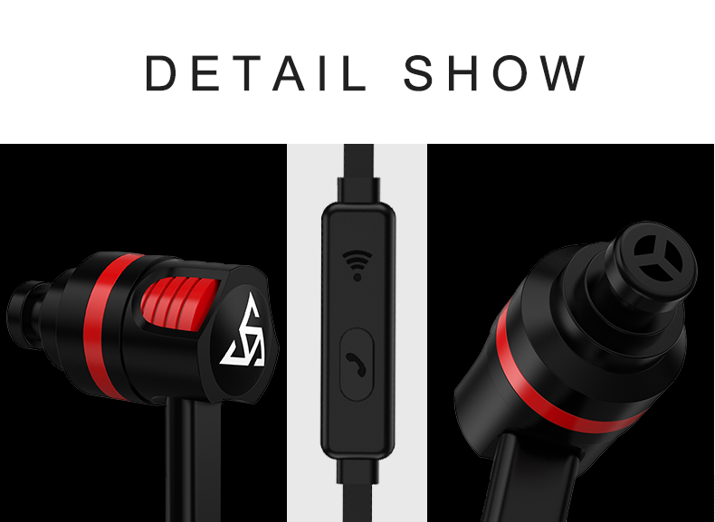 PTM T2 Headphones In-ear universal line control with wheat earphones Noodle line mobile phone headset