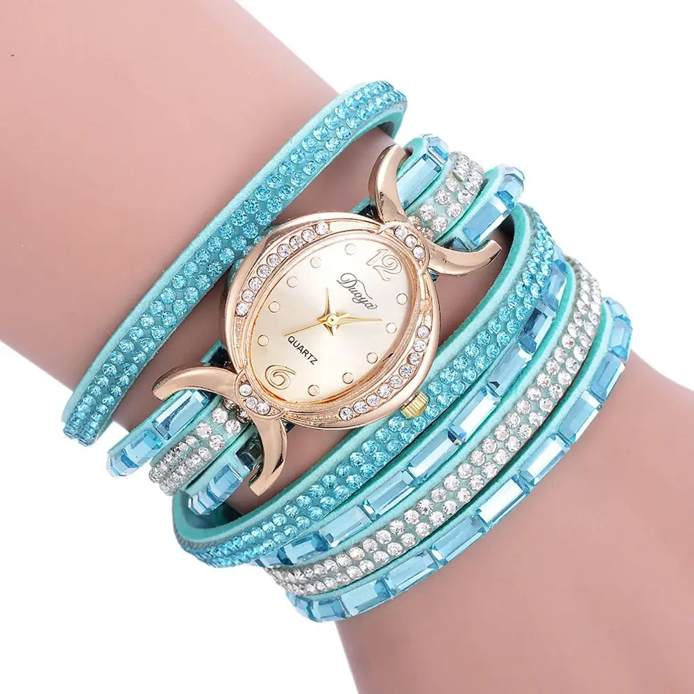 New Casual Rhinestone Watch Dress Ladies Bracelet