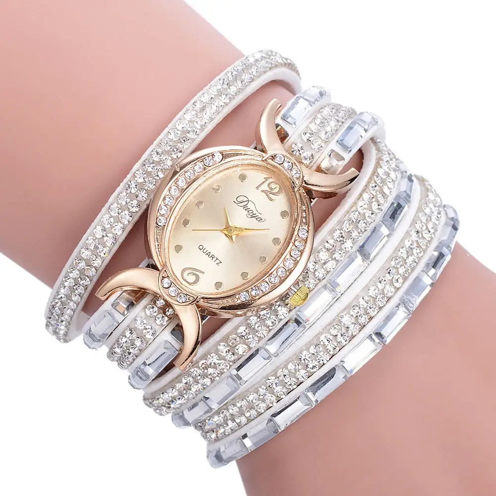 New Casual Rhinestone Watch Dress Ladies Bracelet