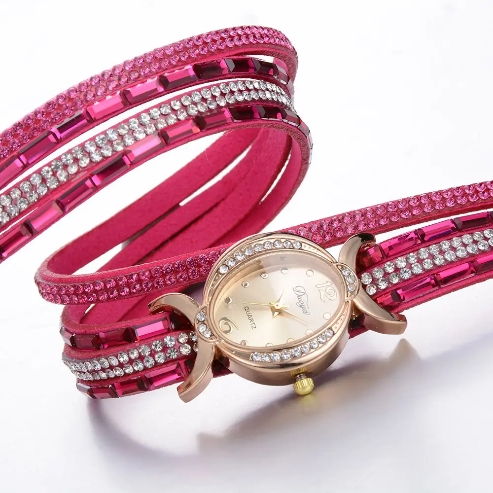 New Casual Rhinestone Watch Dress Ladies Bracelet