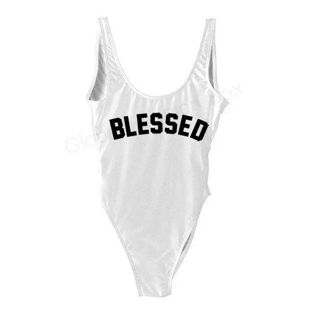 Blessed Swimsuit White - Shop at LoveMi