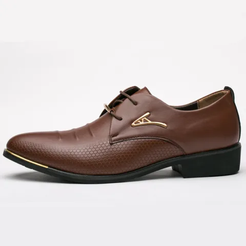 Luxury Brand Classic Man Pointed Toe Dress Shoes Mens