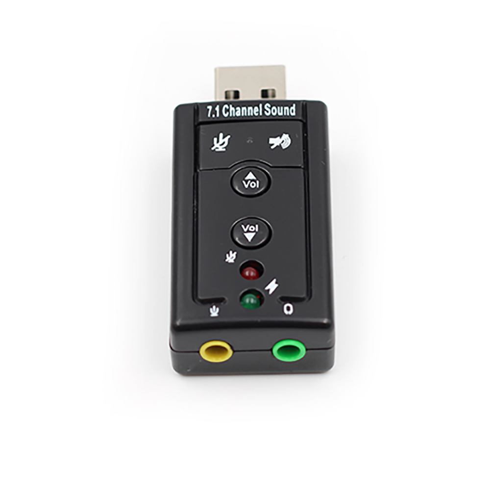 7.1 External USB Sound Card USB to Jack 3.5mm Headphone Audio Adapter Micphone Sound Card 3