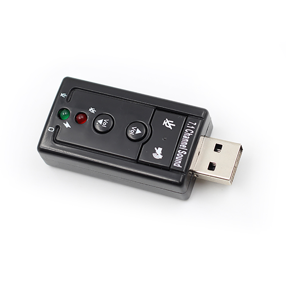 7.1 External USB Sound Card USB to Jack 3.5mm Headphone Audio Adapter Micphone Sound Card 4