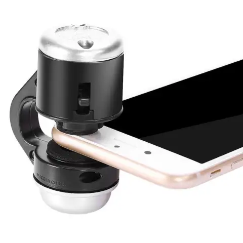 30 Times Magnification with Mobile Phone Lens Microscope