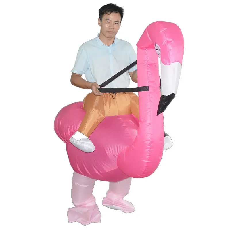 Inflatable Flamingo Rider Costume