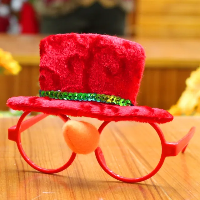 Christmas glasses frame Christmas party supplies Christmas gifts Christmas decorations glasses Santa glasses Snowman Hat - Shop at LoveMi