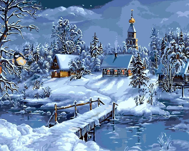 Malen nach Zahlen Winter No Frame - Shop at LoveMi