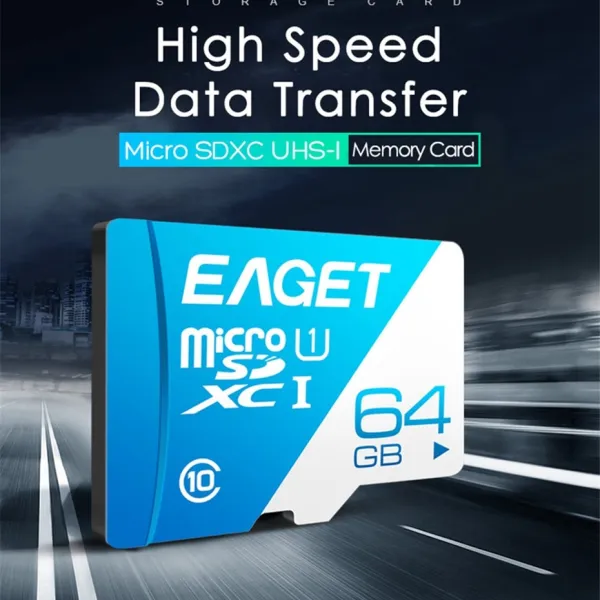 EAGET T1 Micro SD Card 64GB 32GB 16GB Memory Card 128GB TF Card Class10 UHS-I 80MB S Microsd Memory Card For Smartphone