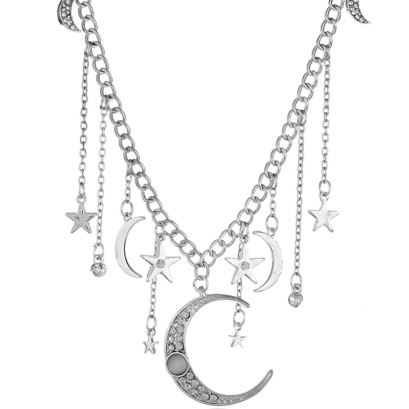 Star Moon Lady Short Necklace