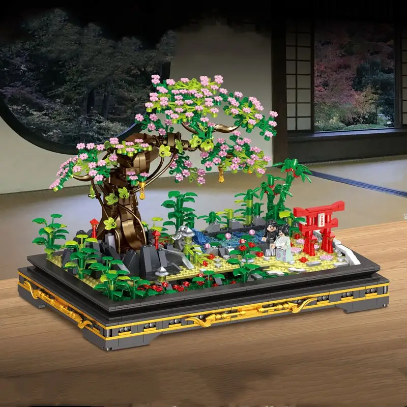 Meat Green Pine Mini Creative Bonsai Model