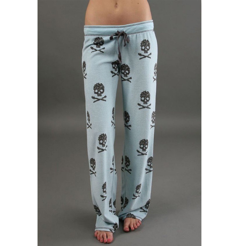 Shantou printed wide-leg pants